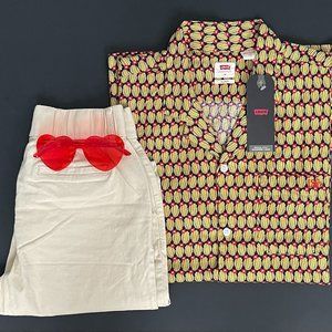Levi's Gold Patterned Summer Shirt(NEW w/Tags)